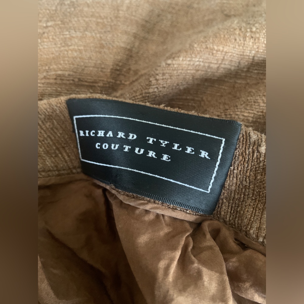 Richard Tyler Couture Raw Silk pants vintage - Picture 3 of 6